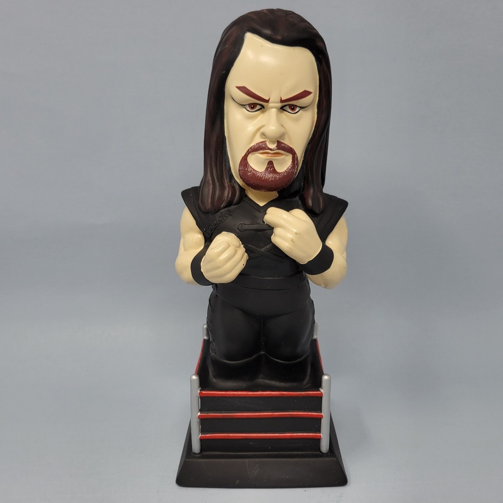 Vintage 1998 WWF The Undertaker Talking Coin Bank Figure Titan Sports No Sound